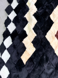 Покрывало меховое ковер из шкуры овчины