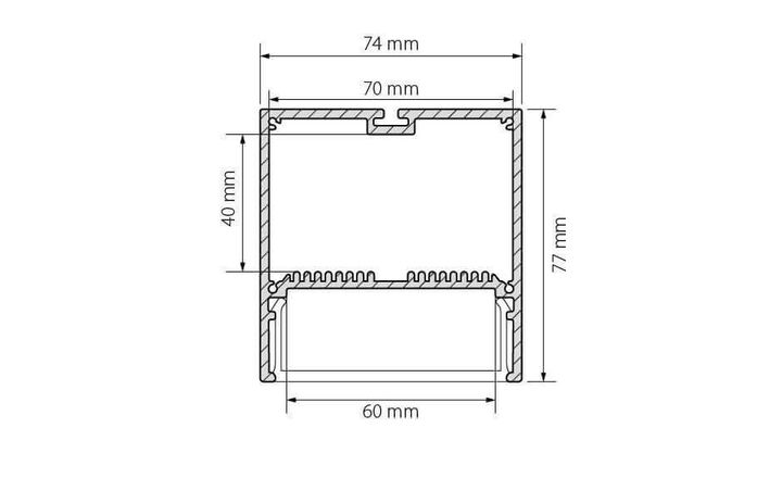 Профиль Arlight SL-LINE-7477-2000 ANOD 019310