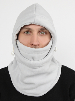 Шлем Балаклава флисовый Prival светло-серый