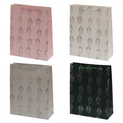 GAEM Пакет подарочный M (бумага 210г/м2, блок микс 12шт), L25,5 W10 H32 см, 4в.