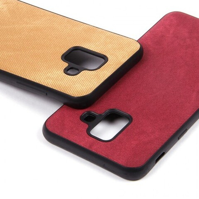 Чехол текстильный для Samsung Galaxy A6 (2018), 010817 Бежевый