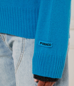 Хлопковый свитер донский Pinko - голубой(104468 A277)