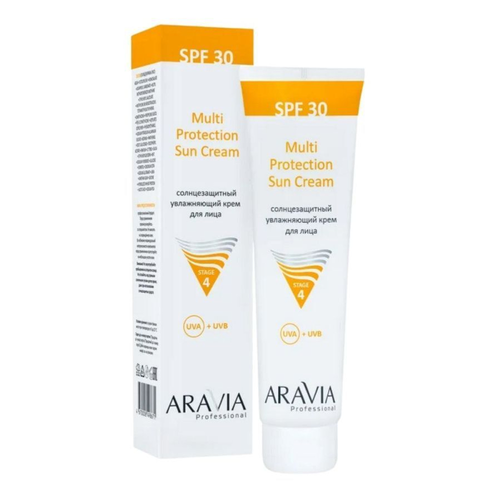 ARAVIA Солнцезащитный увлажняющий крем для лица Multi Protection Sun Cream SPF30 100 мл 6341 (98671)