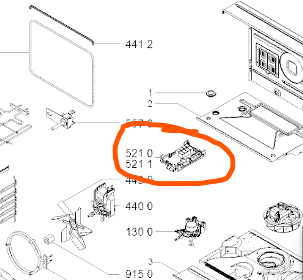 Модуль управления силовой ARISTON, INDESIT