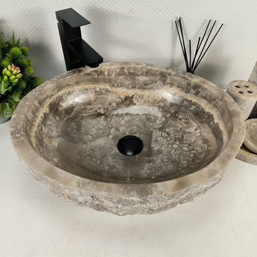 Раковина из оникса Erozy Grey EO-64422 51*42*16 0156