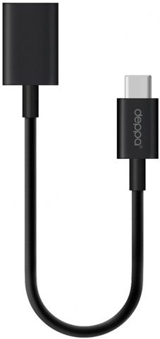 Адаптер Deppa USB C (Type-C) Plug - USB A (f) 3.0 Черный (72208)