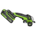 Угловая мини-шлифмашина акк. Greenworks GD24UCS, 24V, б/щет, 20000 об/мин,76 мм, рез 18 мм,1х2Ач,ЗУ,кор (3402007CUA)