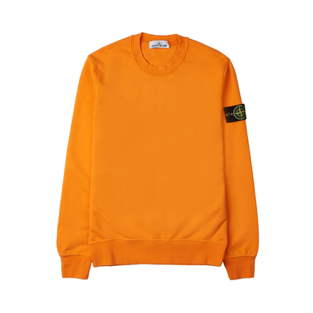 Stone Island Logo Crewneck Sweatshirt "Dark Orange"
