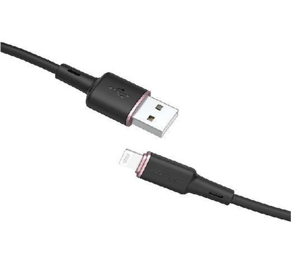 C2-02 USB-A to Lightning zinc alloy silicone charging data cable