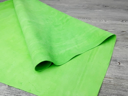Fluo Lime (1,3-1,5-1,7 мм), цв. ярко-зеленый, замша