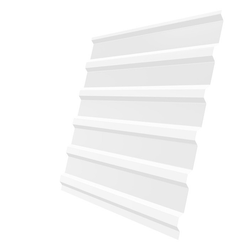 Профнастил С20 Железный Форт Satin 0,5 мм RAL 9003 сигнальный белый