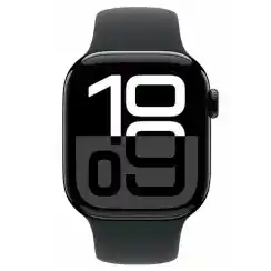 Apple Watch Series 10 42 мм Aluminium with Sport Band (S/M) black (черный глянец) MWWE3