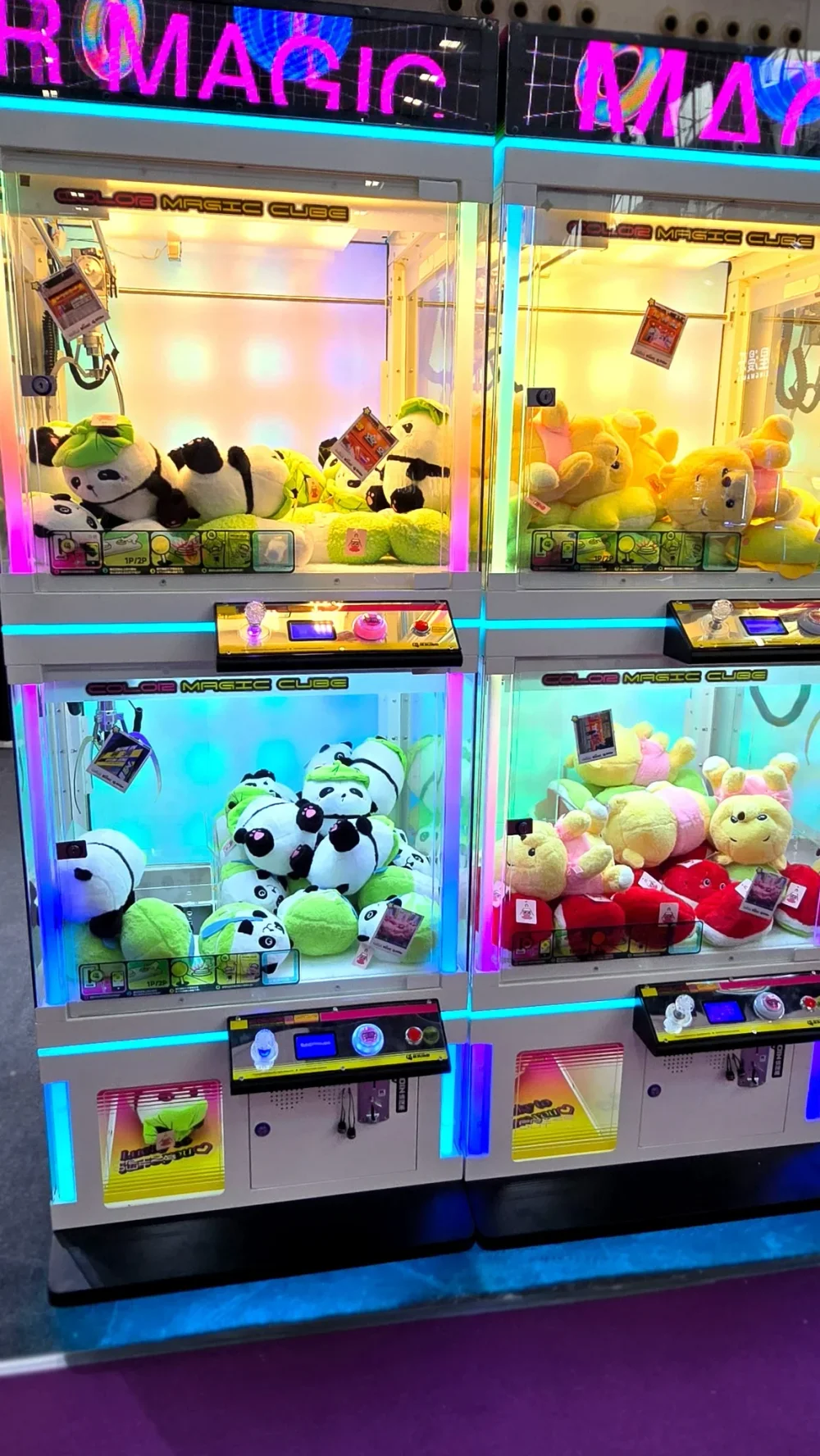 Призовой автомат кран-машина двойная «Color magic»