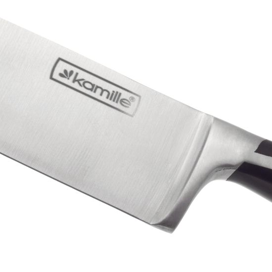Нож кухонный "Шеф-повар" Kamille КМ-5120 (лезвие 20 см; рукоятка 13,5 см) из нержавеющей стали