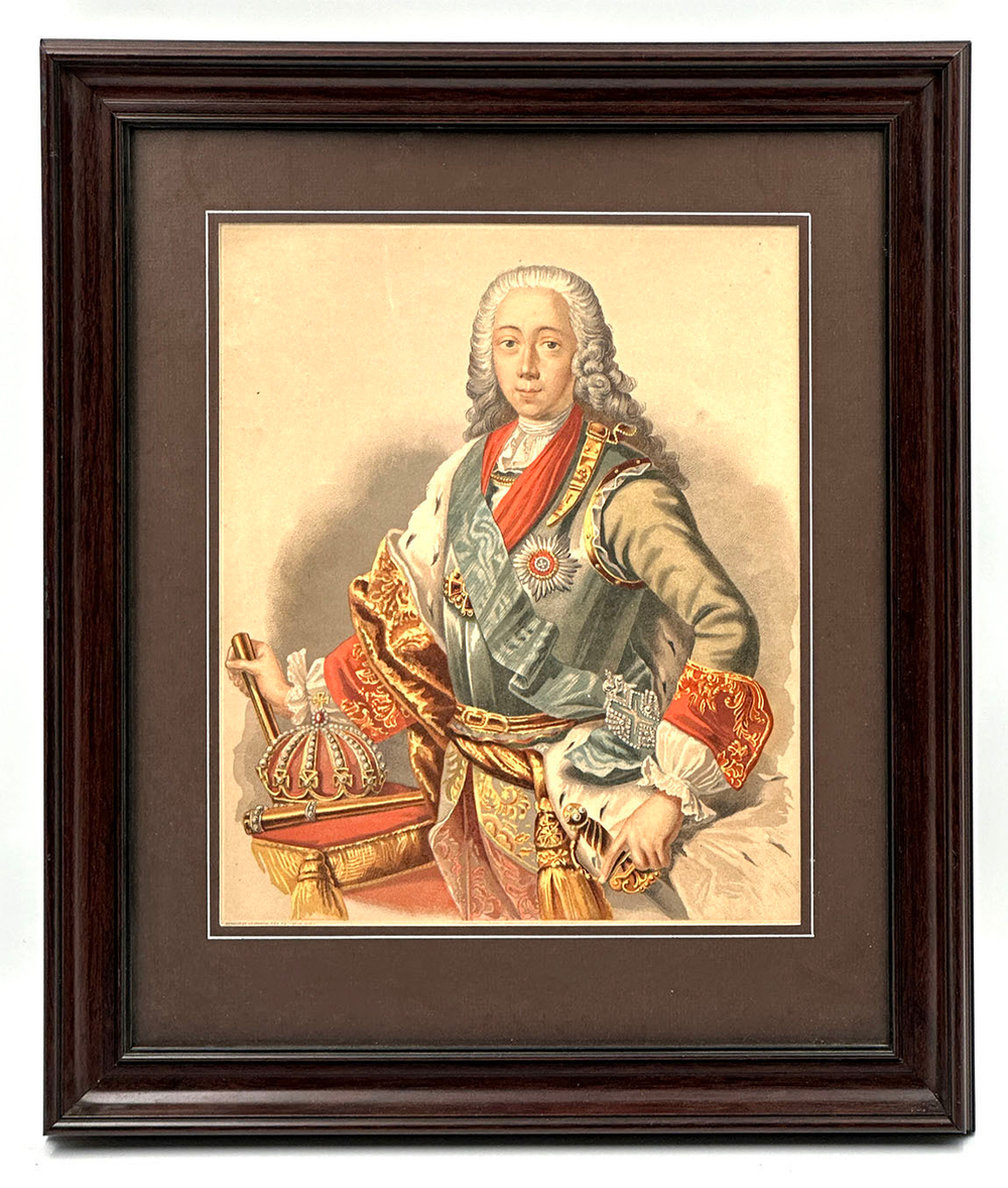 Ахочинская Зинаида Петровна (1861–1933) «Император Петр III». Бумага, хромолитография.