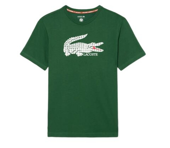 Мужская теннисная футболка Lacoste Roland-Garros Edition Tennis - green