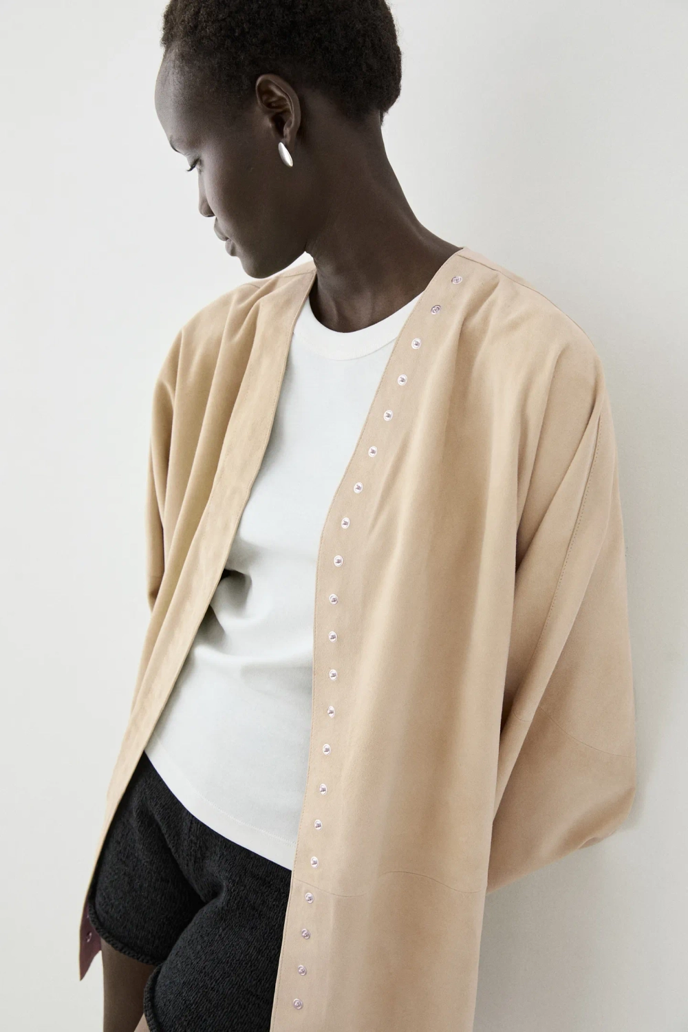Massimo Dutti Асимметричные серьги, серебристый