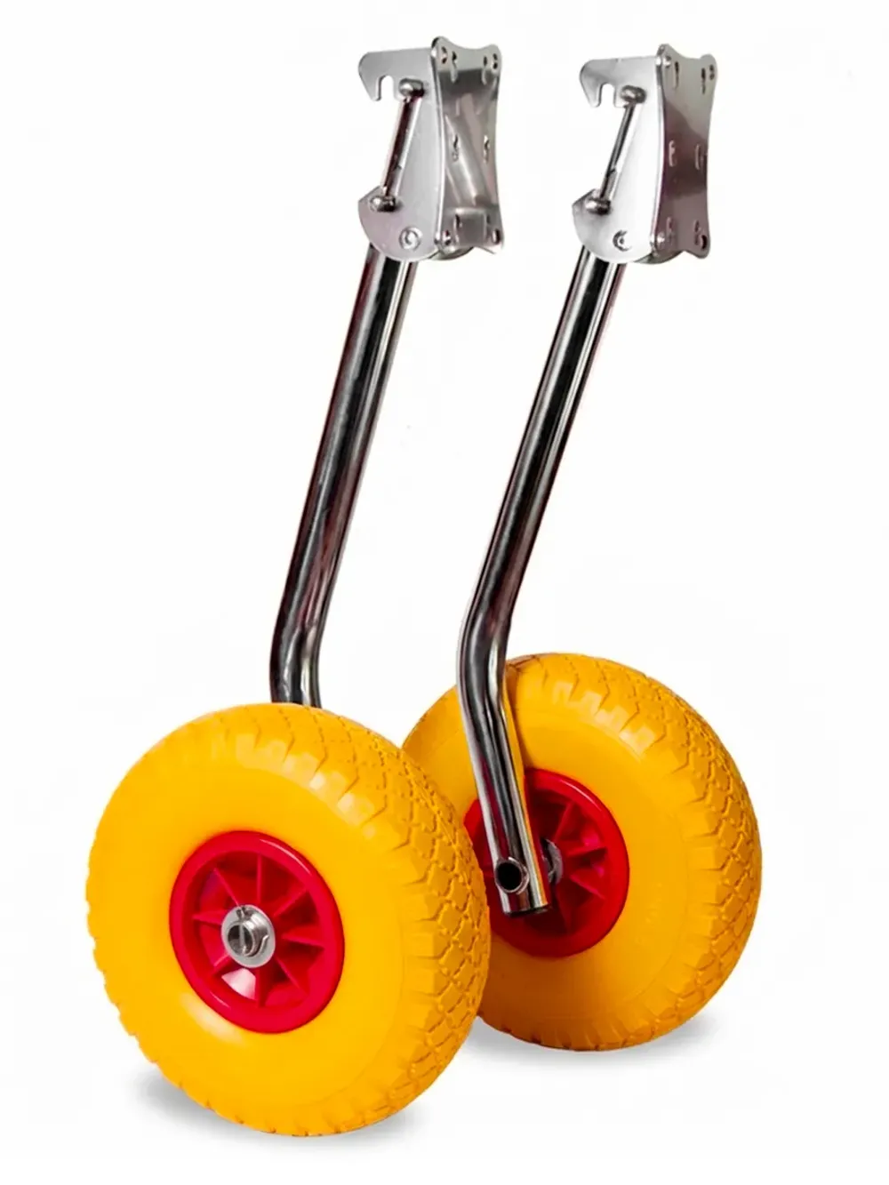 Транцевые колеса быстросъемные, для лодок с НДНД, бескамерные полиуретановые колеса, нержавеющая сталь