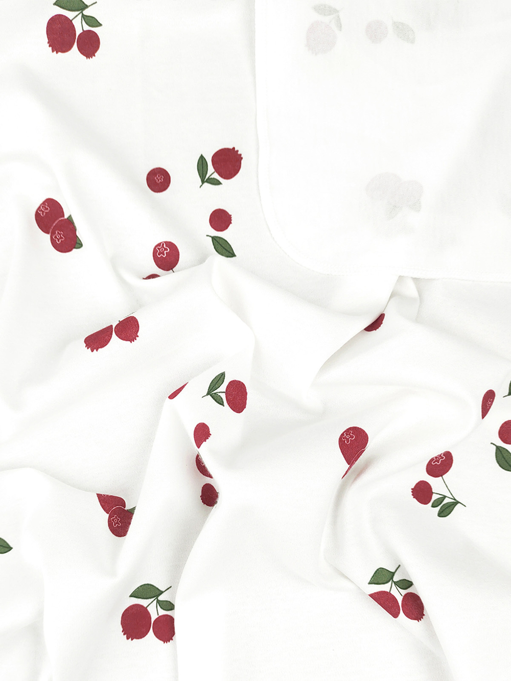 Сет из 3х пелёнок Mjölk Брусника/Steel Grey/Ночное Небо