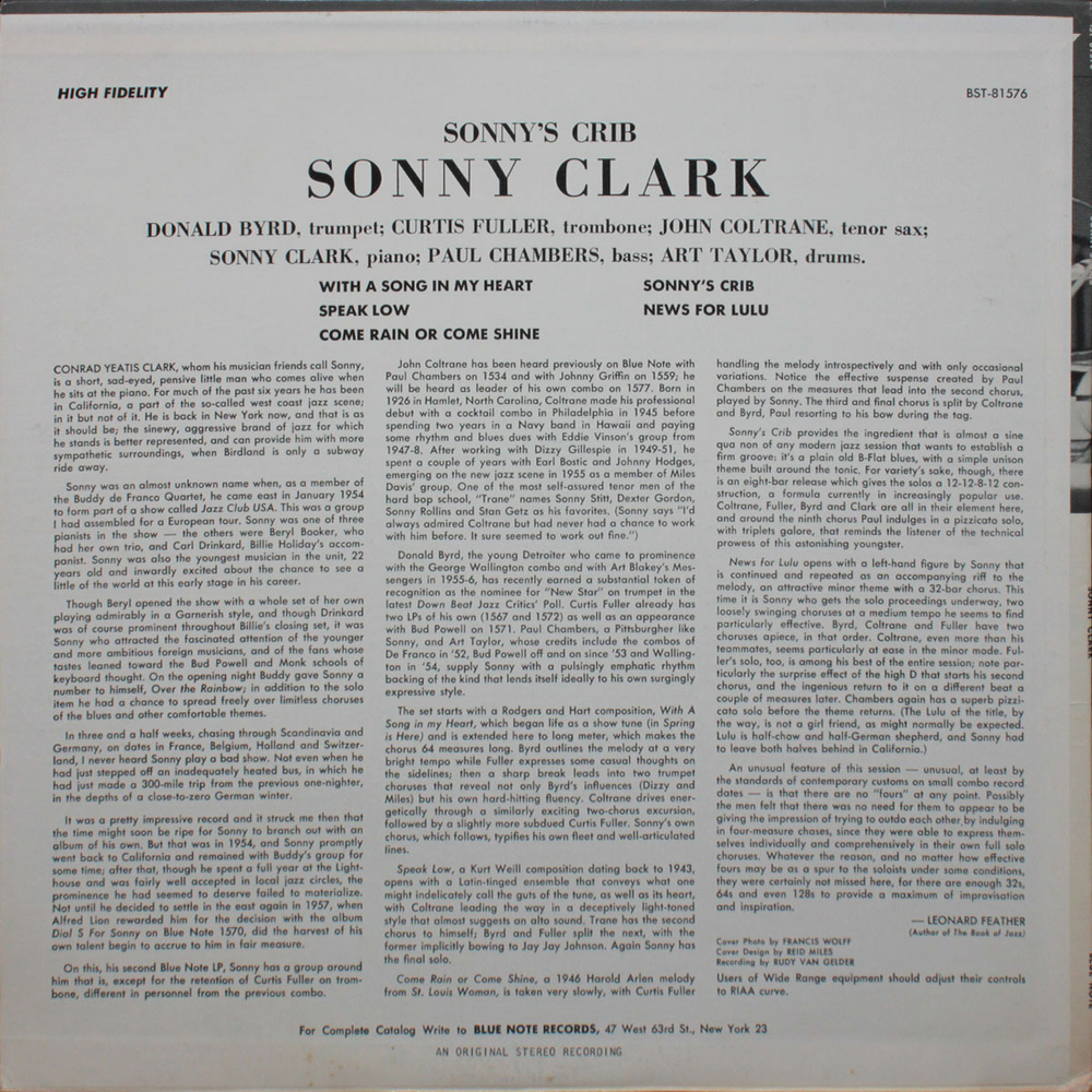 Sonny Clark / Sonny's Crib (LP)