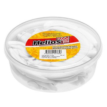 Виброхвост несъедоб. Guru 4,0'/10,16 см White 30шт. (HS-30-001-N-30) Helios