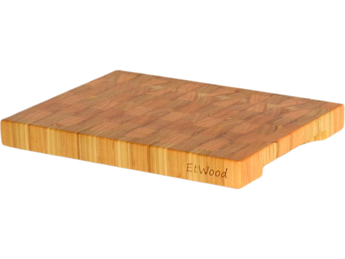 Торцевая разделочная доска 40x30x4 см. лиственница, арт. 008