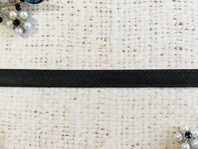 Лента для вешалок, ш. 1 см, чёрный