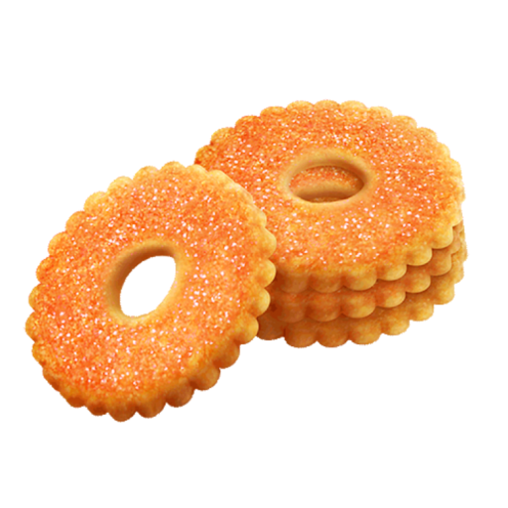 Печенье Колечки мини с малиной вес Конди (8006)