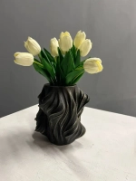 Кашпо гипсовое "Вечность" - Ваза интерьерная Декор