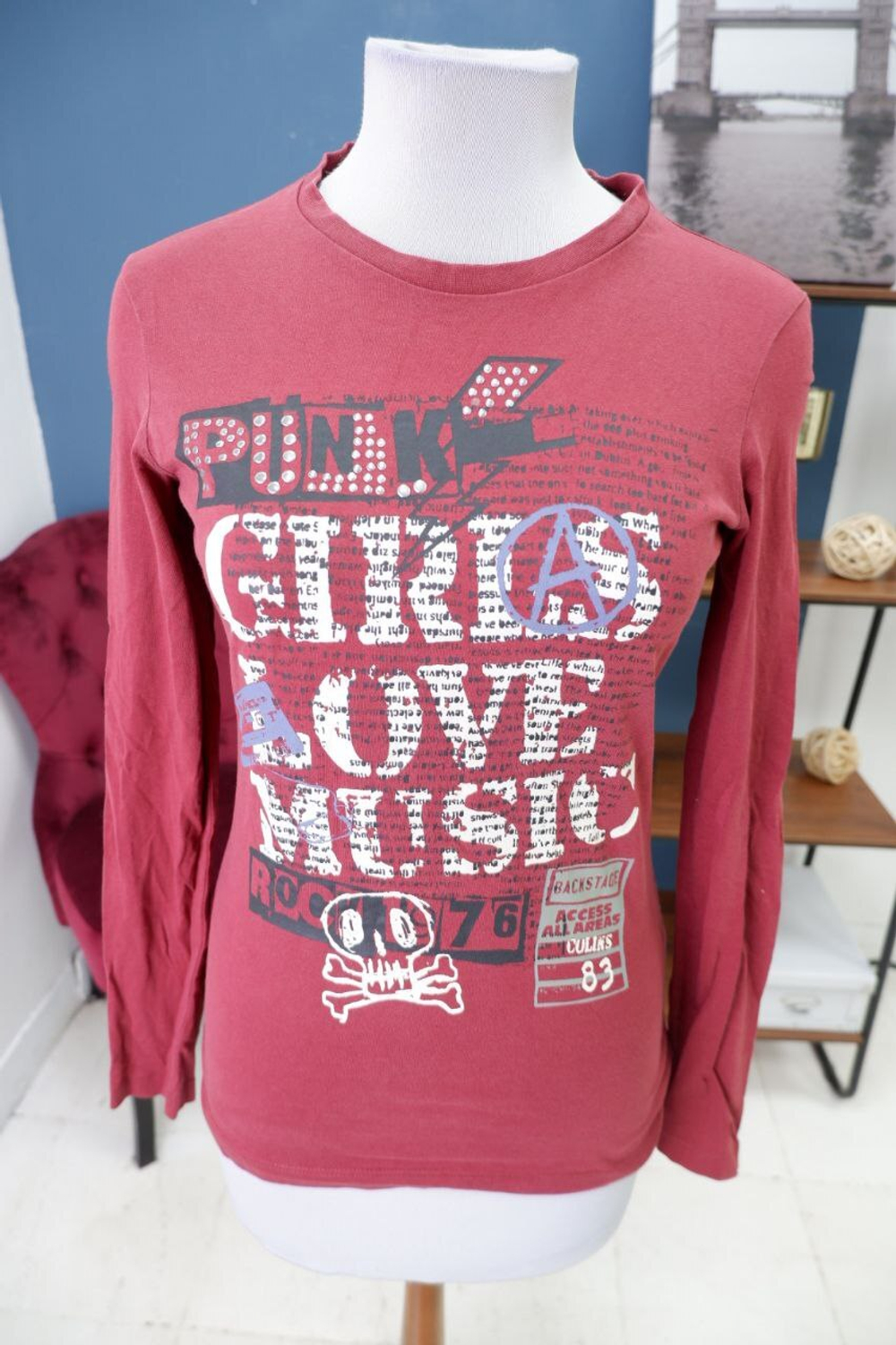 Джемпер Colin's с принтом 46 размер