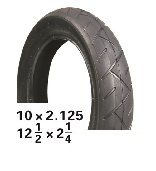 Покрышка 10 x 2.50 ВЕЛОСИПЕДНАЯ слик черная HOTA NEW