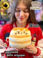Мягкая игрушка Пушин Кот Кэт плюшевый котик панкейк