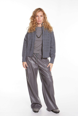 КАРДИГАН ИЗ СМЕСОВОЙ ШЕРСТИ С ЛОГОТИПОМ