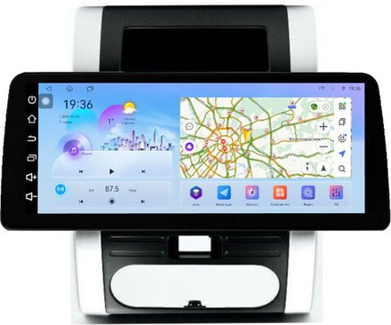 Магнитола для Nissan X-Trail T31 2007-2014 - FarCar монитор 12.3" 2K QLED на Android 14, TS10, CarPlay, 4G SIM-слот