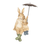 Декоративная фигура "Кролики с зонтом"