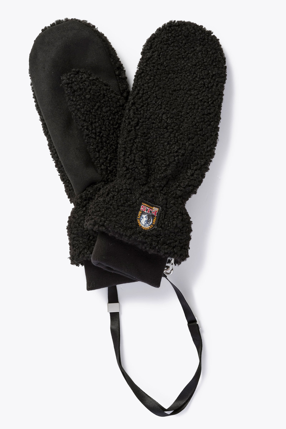 Варежки Parajumpers POWER - CURLY FLEECE MITTENS 541 Черные