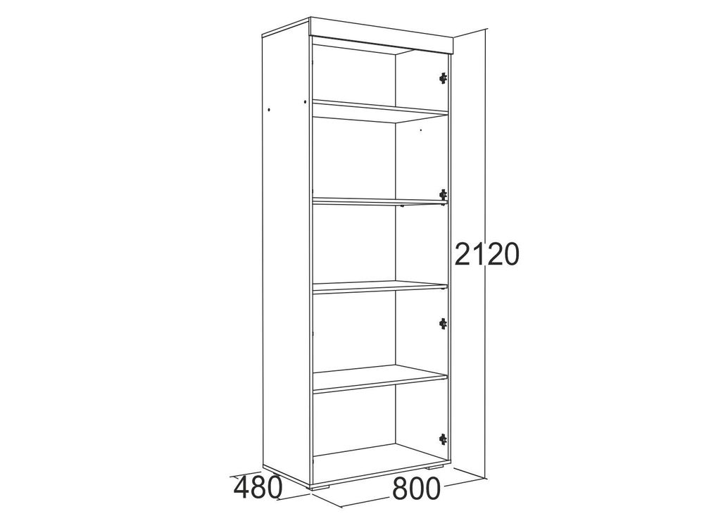 Ольга 19 Шкаф 2-х дв.для белья