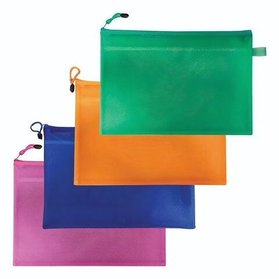 Папка-конверт А4 на молнии 2 отделения "Energy" ПВХ, ассорти 223895 (BRAUBERG)