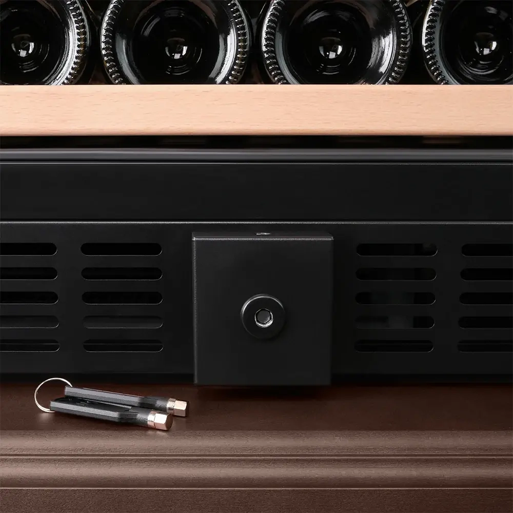 Винный шкаф двухзонный Meyvel MV77PRO-KBT2 (Итальянский орех)