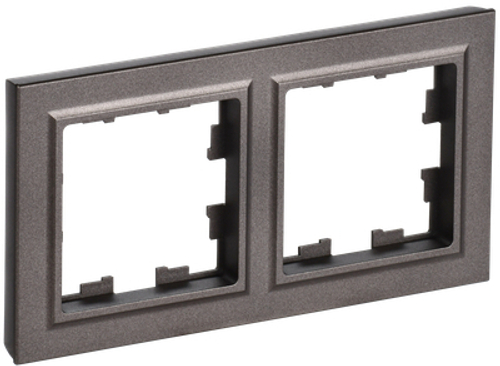 BRITE Рамка 2-местная IP44 РУ-2-БрТБ-44 темная бронза IEK