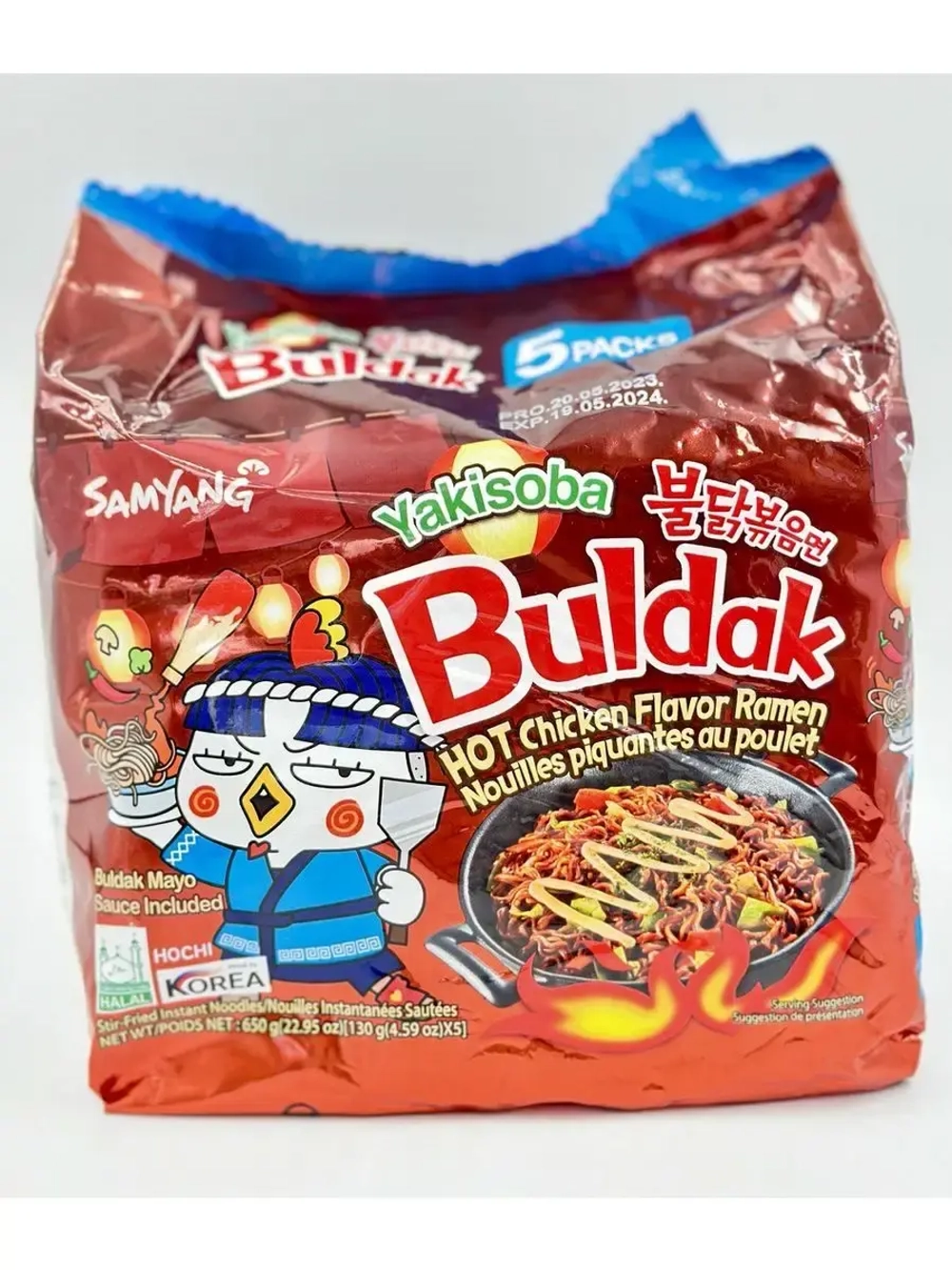 Лапша Samyang , острая курица в соусе Якисоба