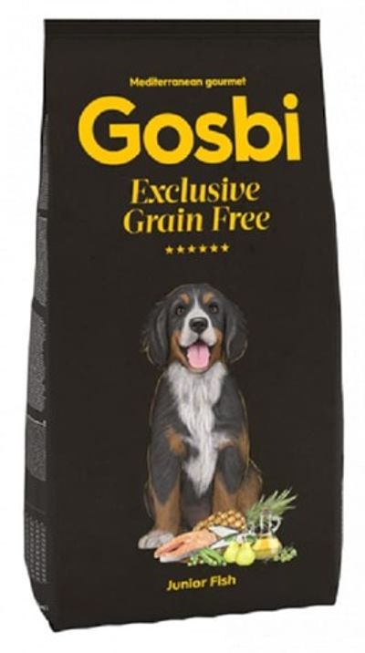Gosbi 3кг беззерновой корм для щенков средних и крупных пород с рыбой