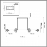 Подвесной светильник Odeon Light Kliff 5426/40L