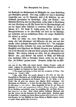 Das Evangelium Des Petrus. Das Kürzlich Gefundene Fragment Seines Textes | Theodor Zahn