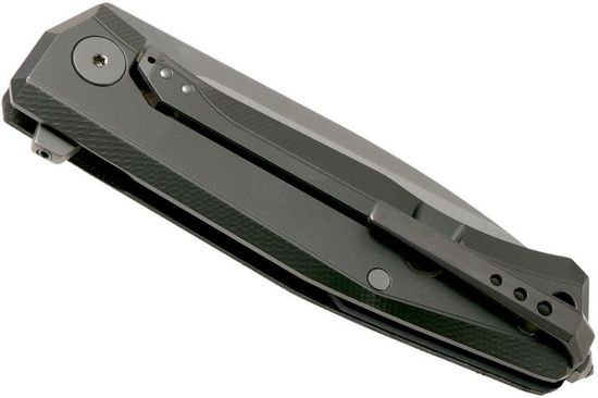Складной нож Lion Steel "Myto" L/MT01 CVG c клинком из стали Böhler M390 Microclean®, рукоять титан / микарта