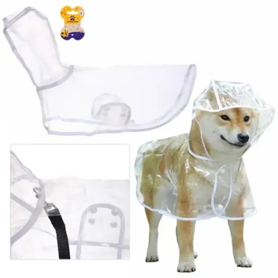 Дождевик для мелких пород собак «KOMFORT», прозрачный, р S