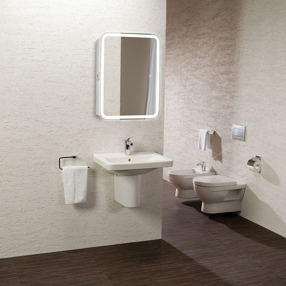 Зеркало-шкаф AZARIO Фиджи flip 50 подсветка, сенсорный выключатель с функцией диммера (LED-00002471)