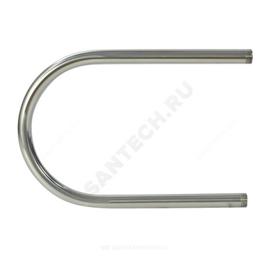 Полотенцесушитель водяной нерж сталь П-образный Ду 25 (1") НР 320х400мм боковое подключение б/к Элит-Металл ВЭК-01-01