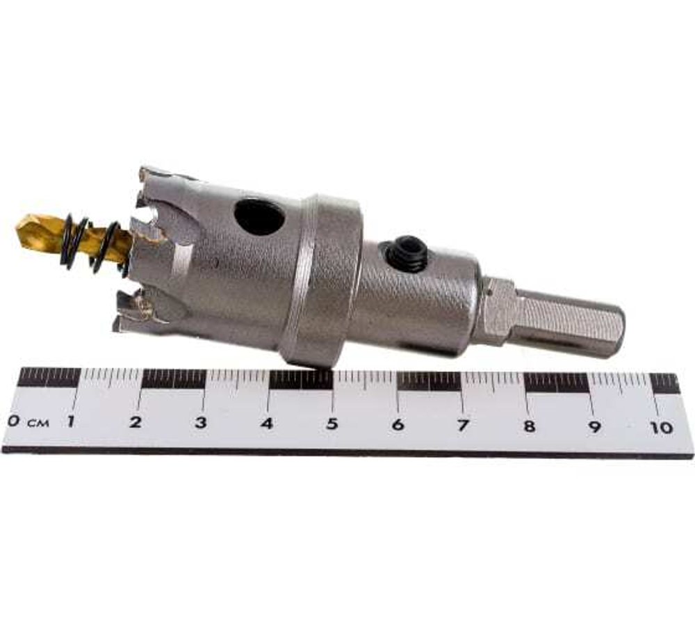 КОРОНКА ПО МЕТАЛЛУ ТВЕРДОСПЛАВНАЯ 27 ММ DENZEL 724007