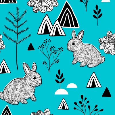 Кролики в горах